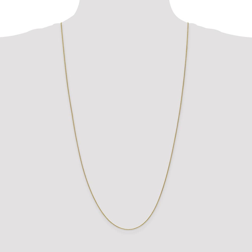 10K Yellow Gold .85mm Spiga Chain Size 30