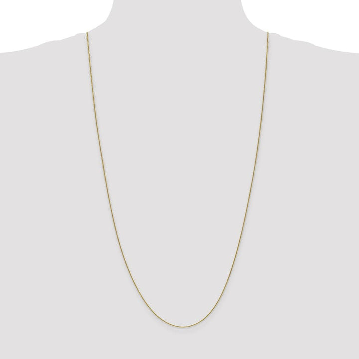 10K Yellow Gold .85mm Spiga Chain Size 30