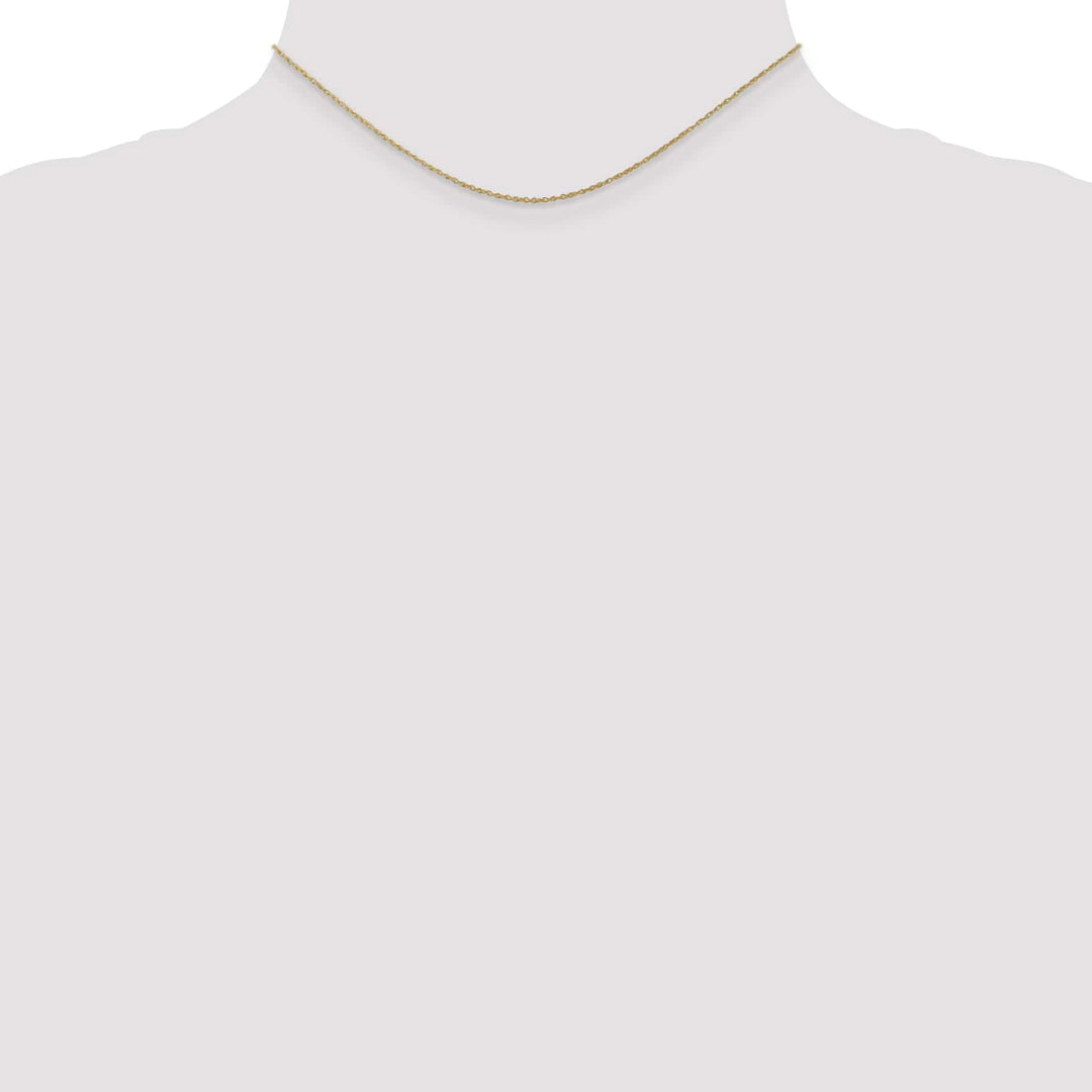 10K Yellow Gold .8mm Lite-Baby Rope Chain 14 Inch