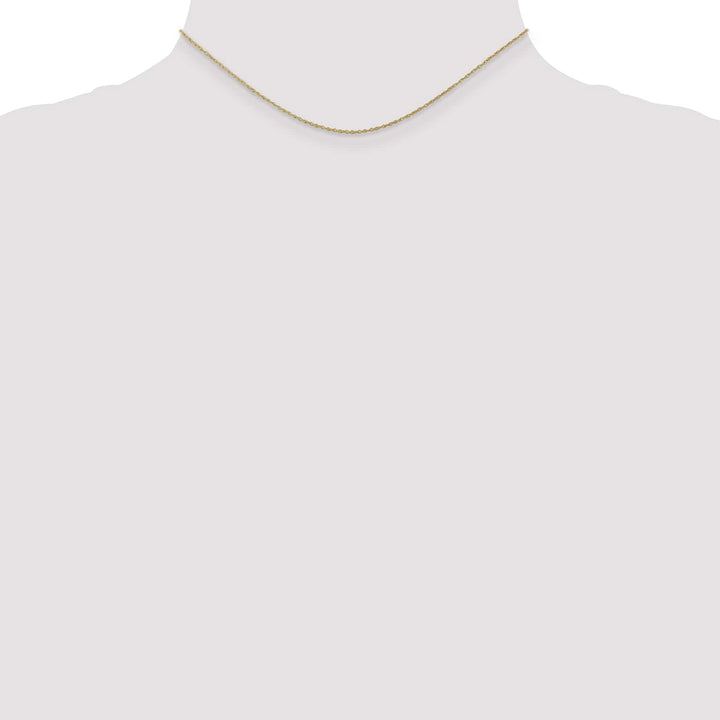 10K Yellow Gold .8mm Lite-Baby Rope Chain 14 Inch