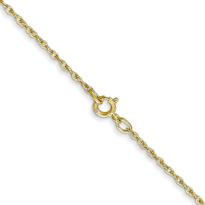 10K Yellow Gold .8mm Lite-Baby Rope Chain 14 Inch