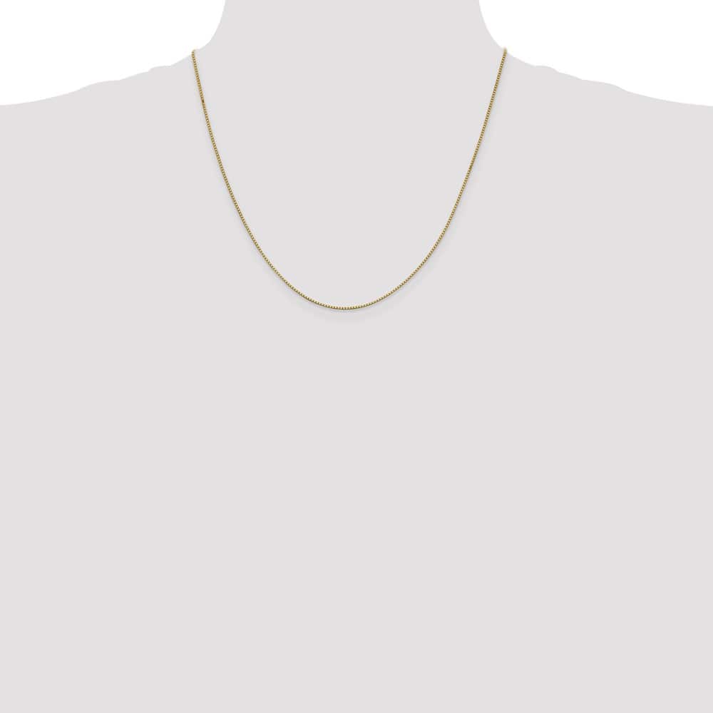 10K Yellow Gold .95mm Box Chain Size 20