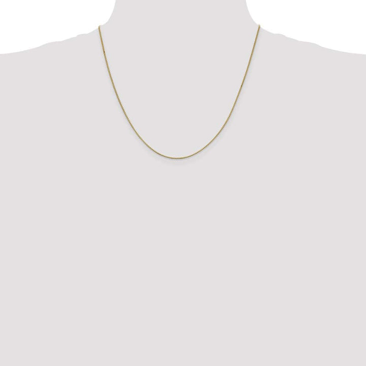 10K Yellow Gold .95mm Box Chain Size 20
