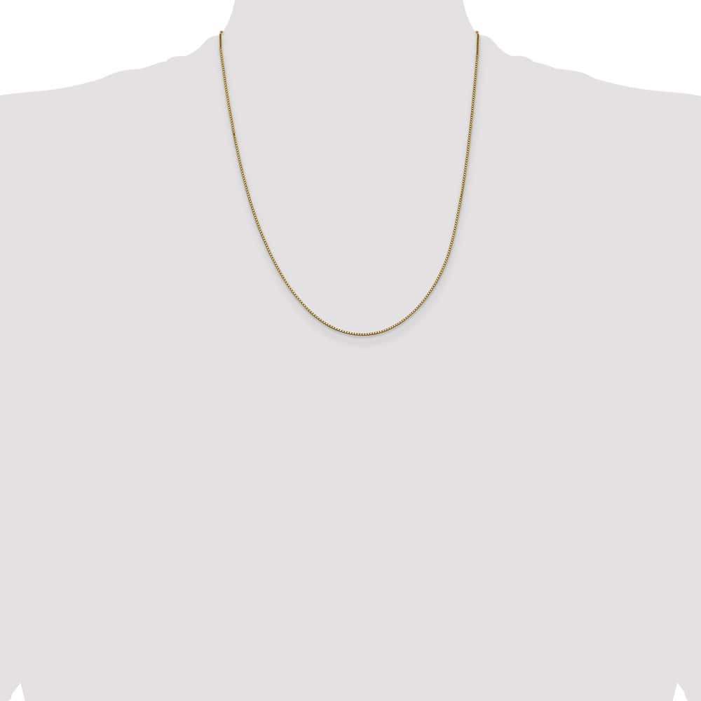 10K Yellow Gold .95mm Box Chain Size 22