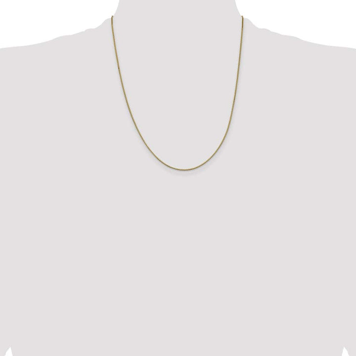 10K Yellow Gold .95mm Box Chain Size 22