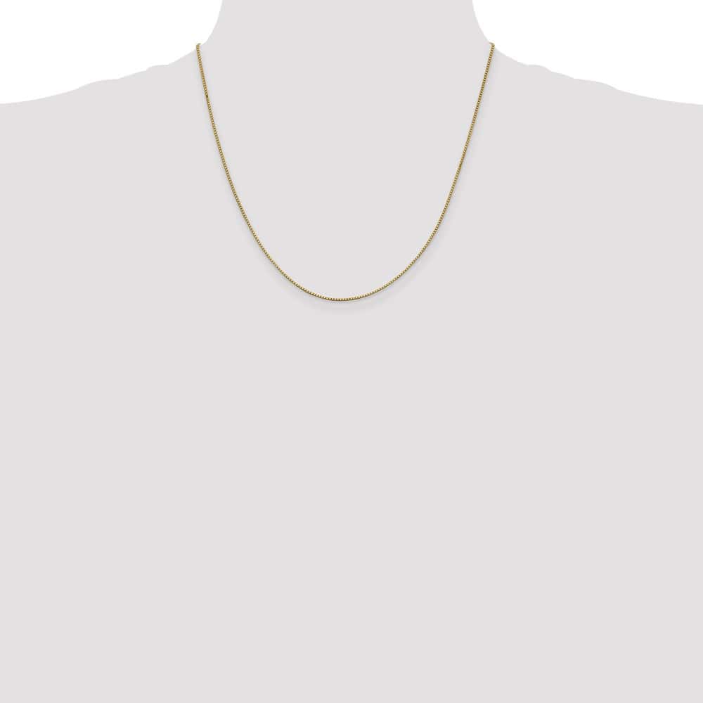 10K Yellow Gold .95mm Box Chain Size 24