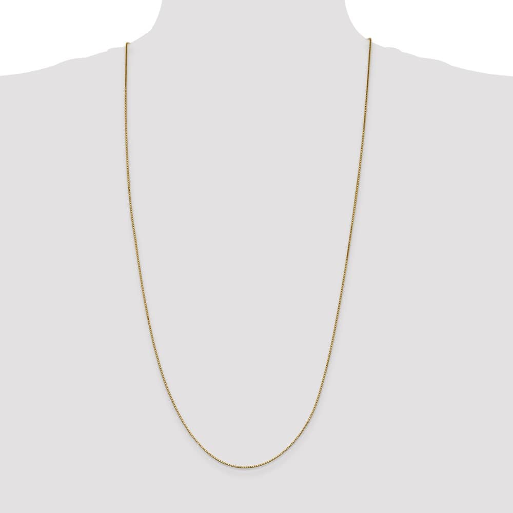 10K Yellow Gold .95mm Box Chain Size 30