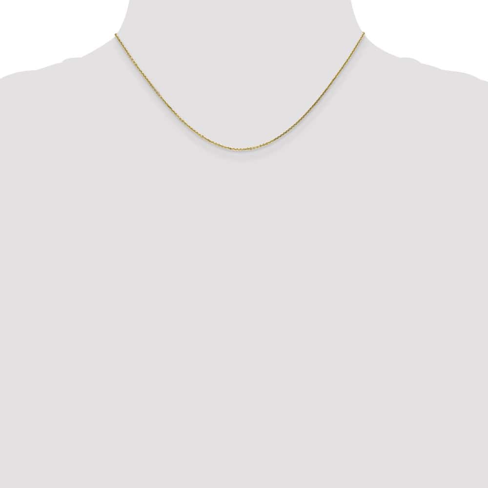 10K Yellow Gold .95mm D.C. Cable Chain Size 16