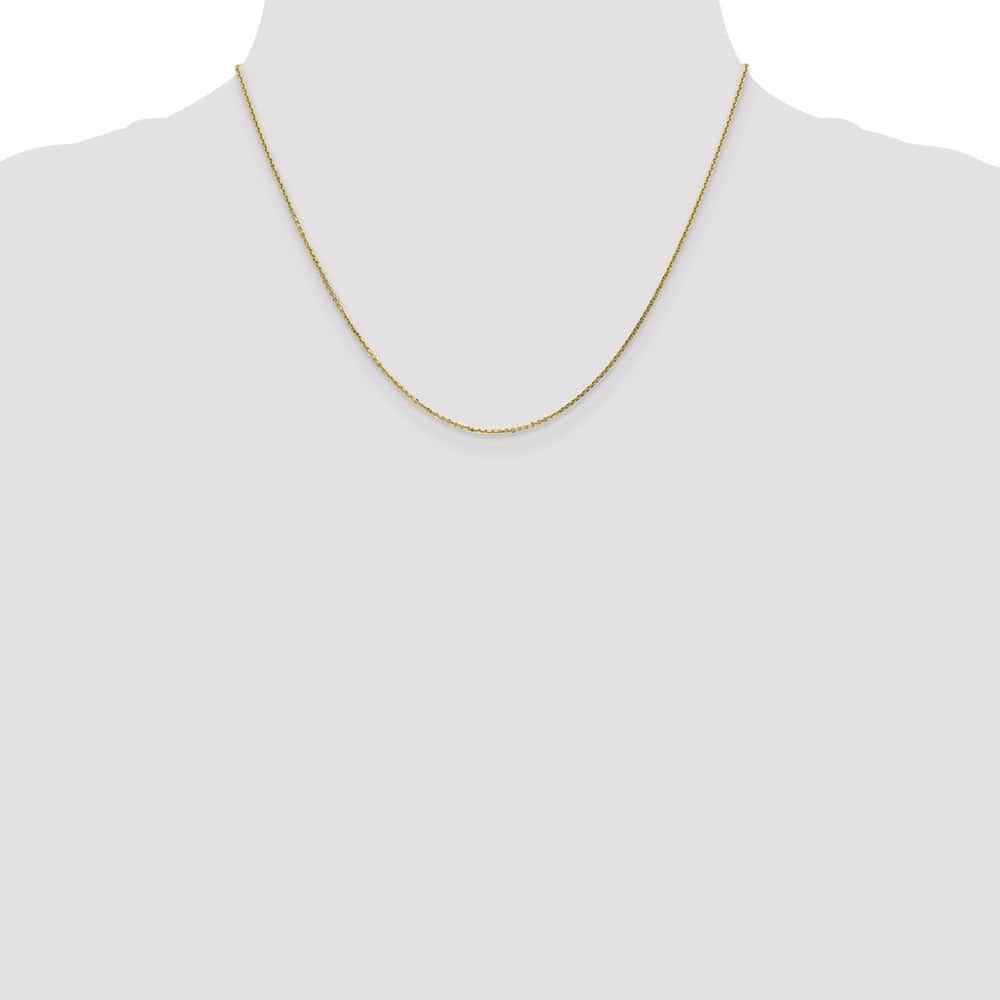 10K Yellow Gold .95mm D.C. Cable Chain Size 18