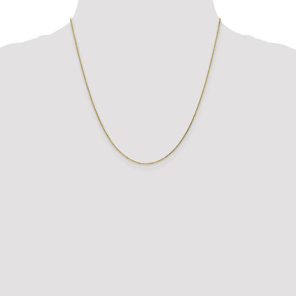10K Yellow Gold .95mm D.C. Cable Chain Size 20