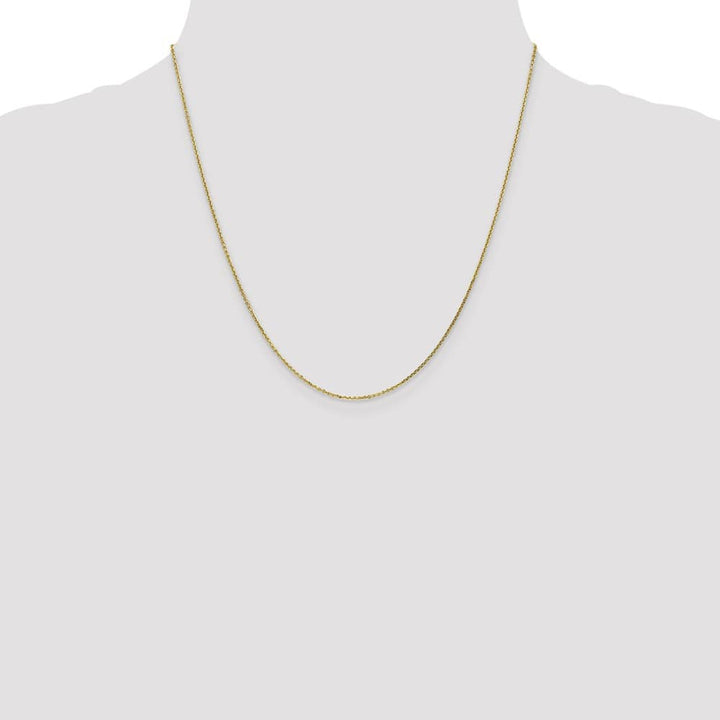 10K Yellow Gold .95mm D.C. Cable Chain Size 20