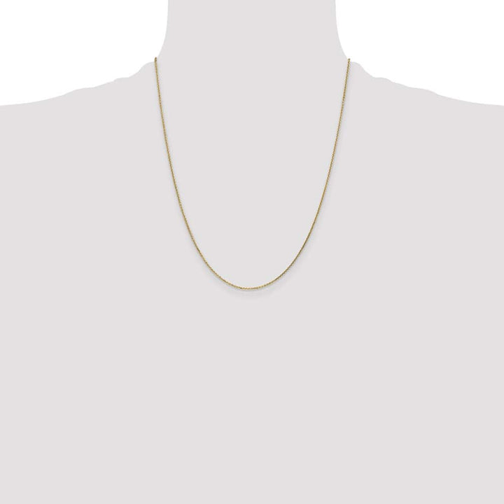 10K Yellow Gold .95mm D.C. Cable Chain Size 22