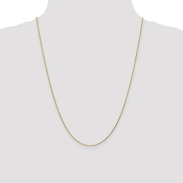 10K Yellow Gold .95mm D.C. Cable Chain Size 24
