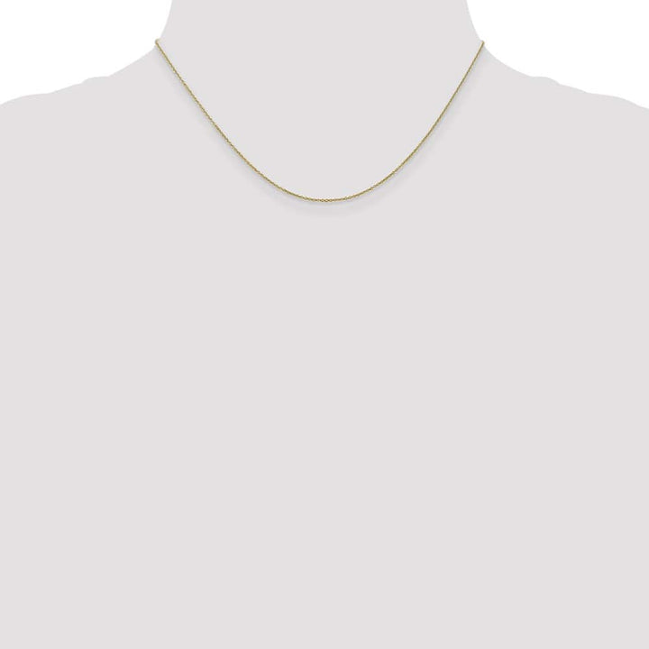 10K Yellow Gold .9mm Cable Chain Size 16