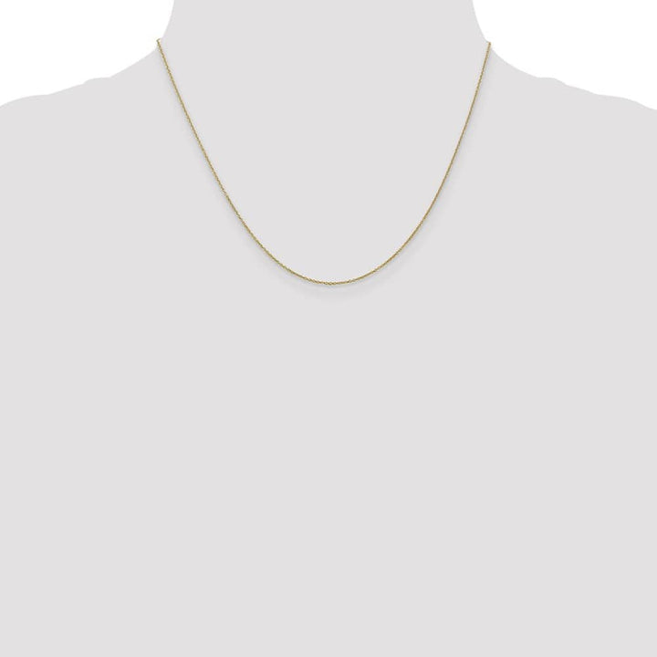 10K Yellow Gold .9mm Cable Chain Size 18