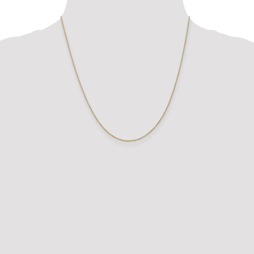 10K Yellow Gold .9mm Cable Chain Size 20