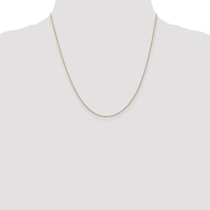 10K Yellow Gold .9mm Cable Chain Size 20