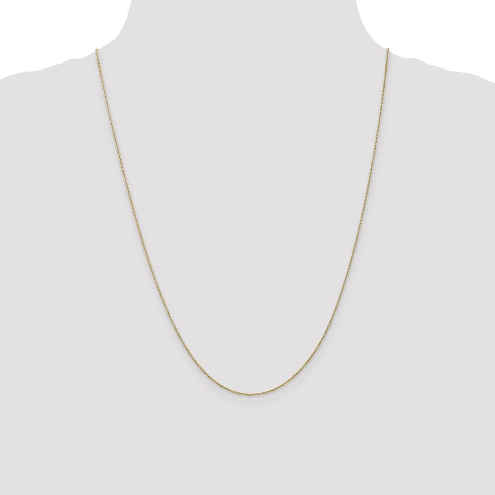 10K Yellow Gold .9mm Cable Chain Size 24