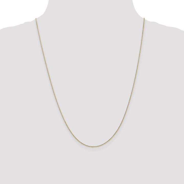 10K Yellow Gold .9mm Cable Chain Size 24