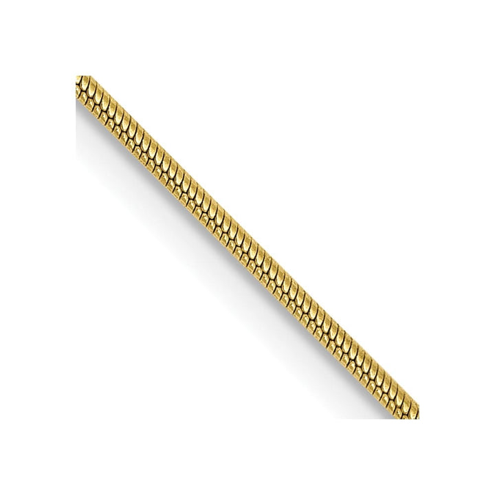 10K Yellow Gold .9mm Round Snake Chain
