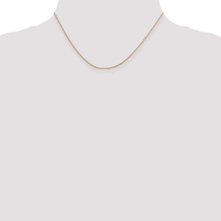 10K Yellow Gold .9mm Round Snake Chain Size 16
