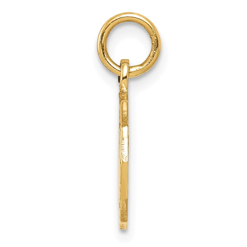 10K Yellow Gold Baptism Recuerdo del Bautismo on Reverse Charm