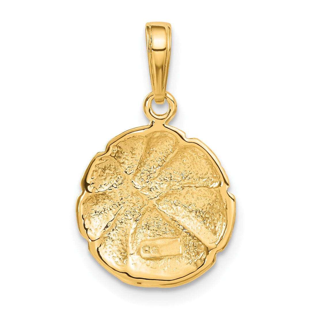 10K Yellow Gold Basketball Pendant, 23mm