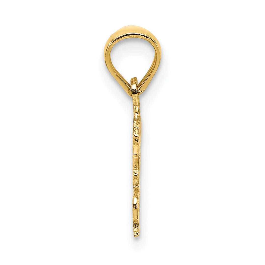 10K Yellow Gold Born To Shop Charm