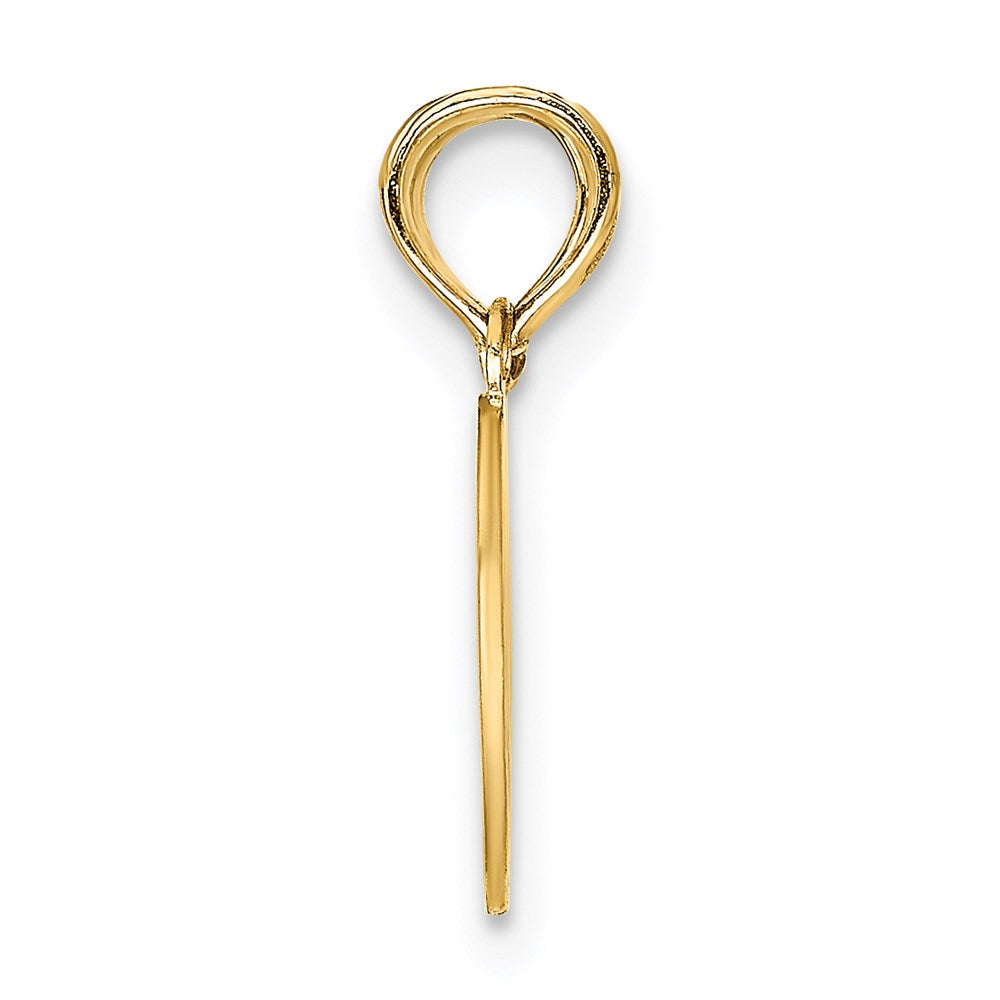 10K Yellow Gold Break-Apart Mizpah Heart with Verse on Back Pendant