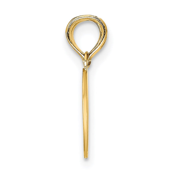 10K Yellow Gold Break-Apart Mizpah Heart with Verse on Back Pendant