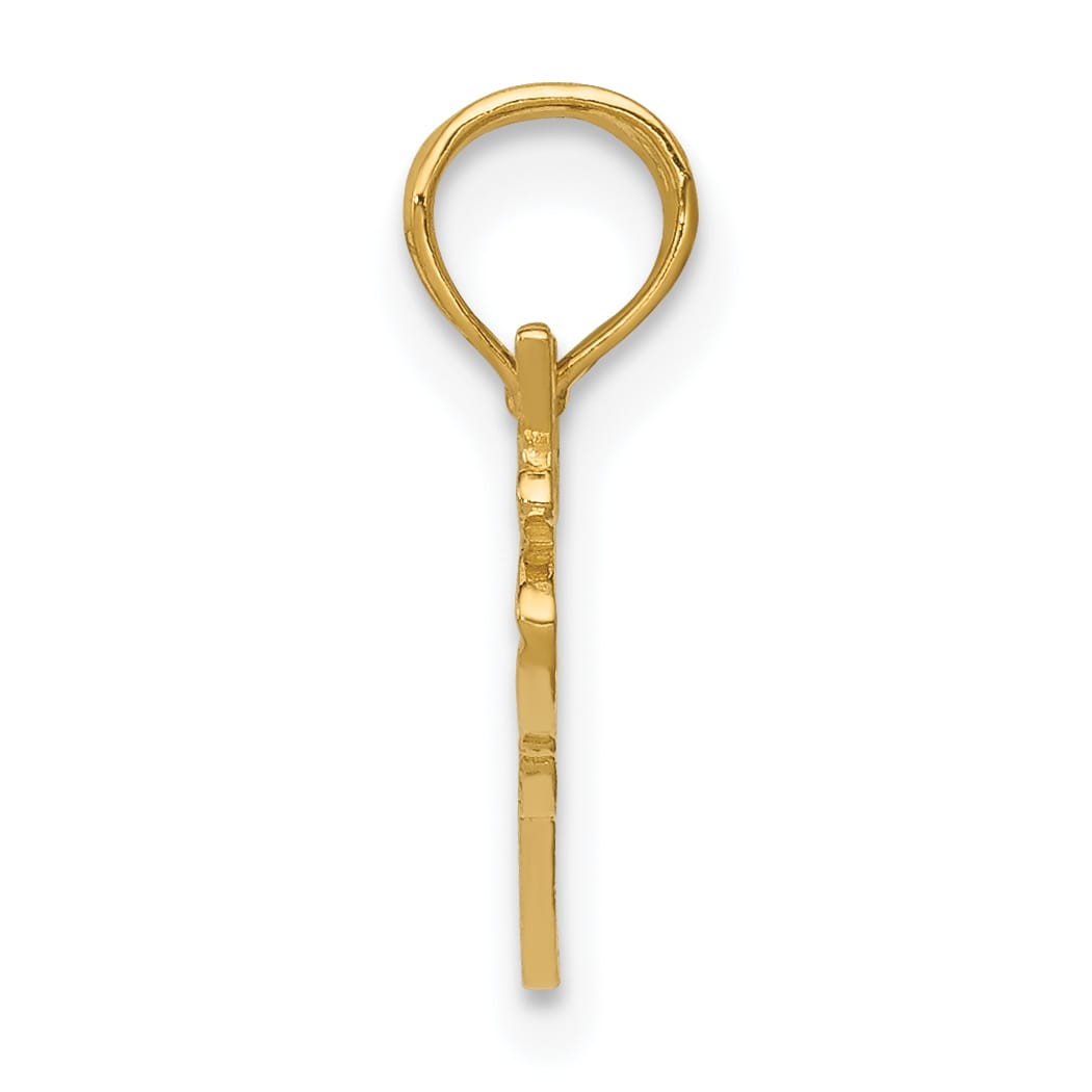 10K Yellow Gold Cessna Airplane Pendant
