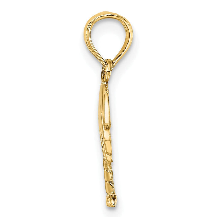 10K Yellow Gold Charleston Palm Tree Charm, 18mm