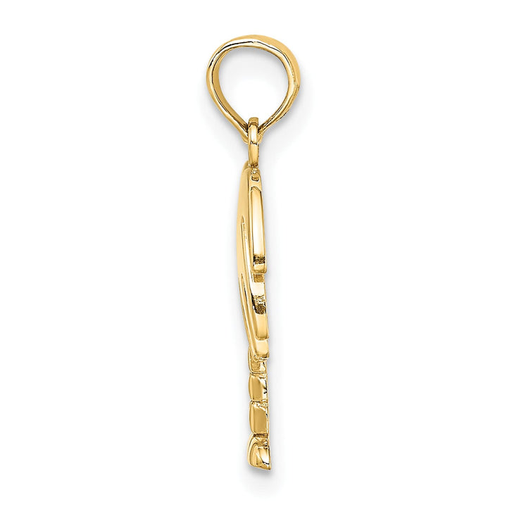 10K Yellow Gold Charleston Palm Tree Charm, 20mm