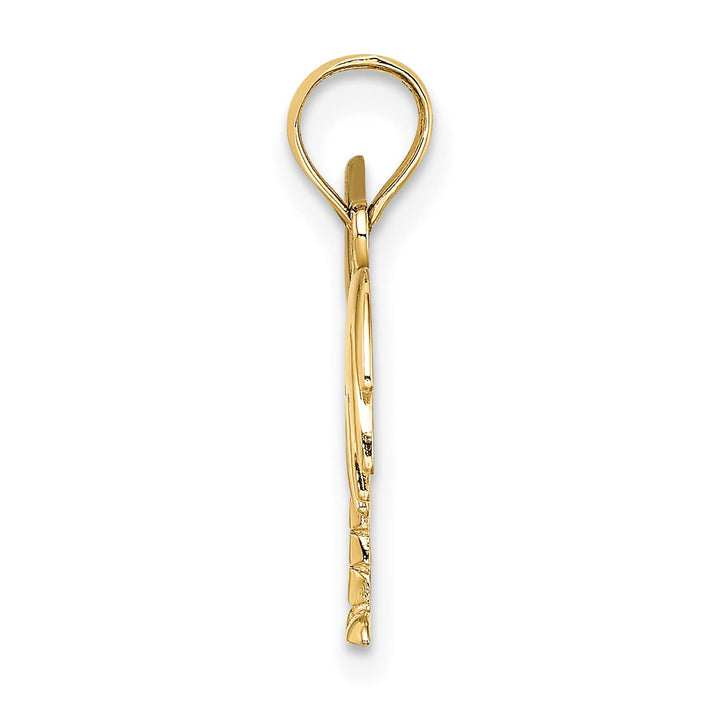 10K Yellow Gold Charleston Palm Tree Charm, 20mm