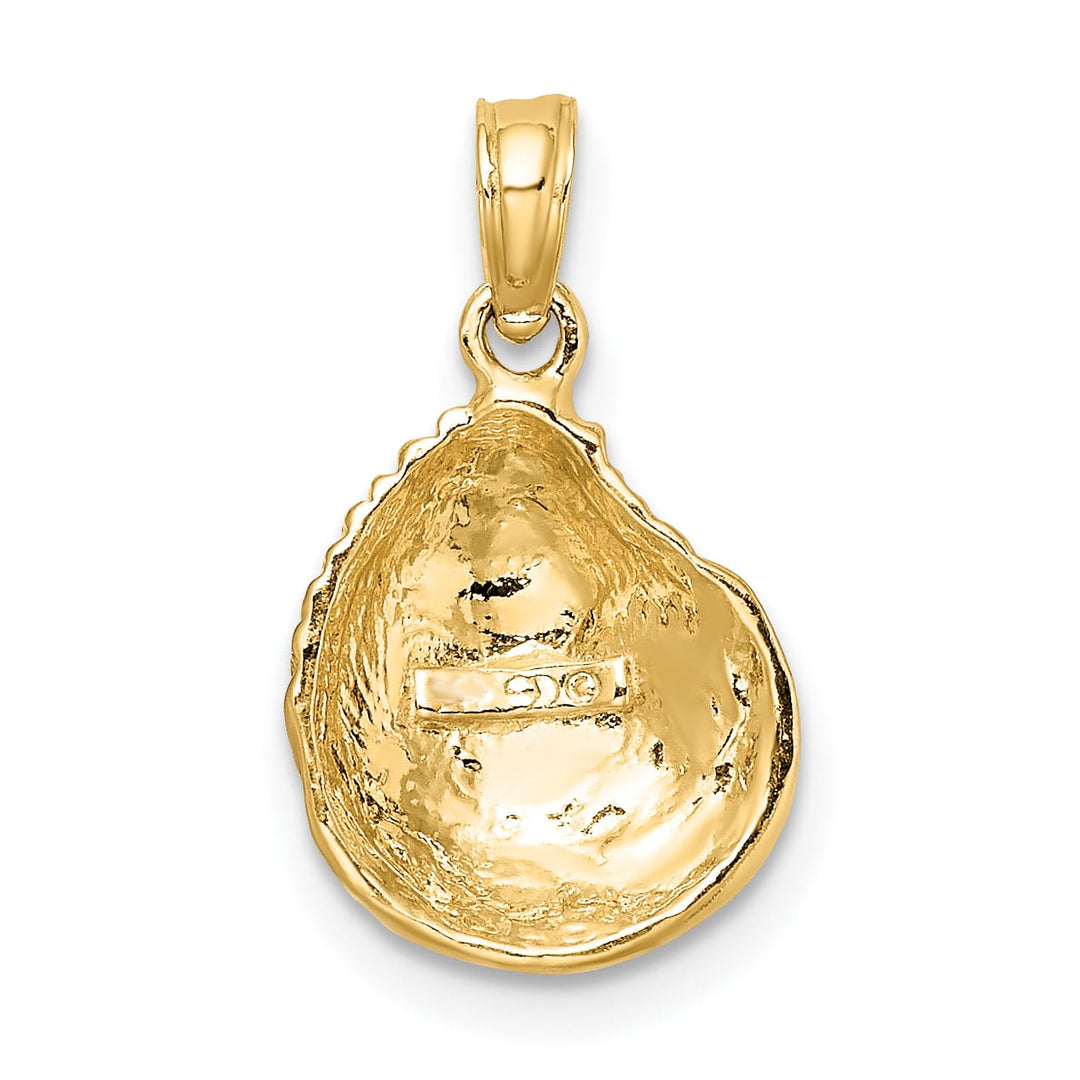 10K Yellow Gold Clam Shell Charm