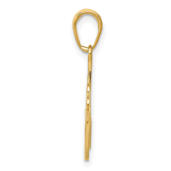 10K Yellow Gold Comb and Scissors Charm