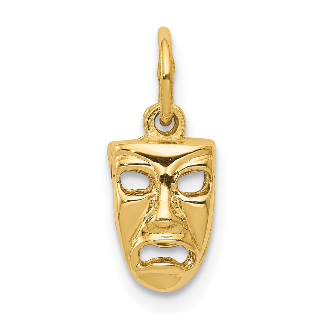 10K Yellow Gold Comedy/Tragedy Charm, Large