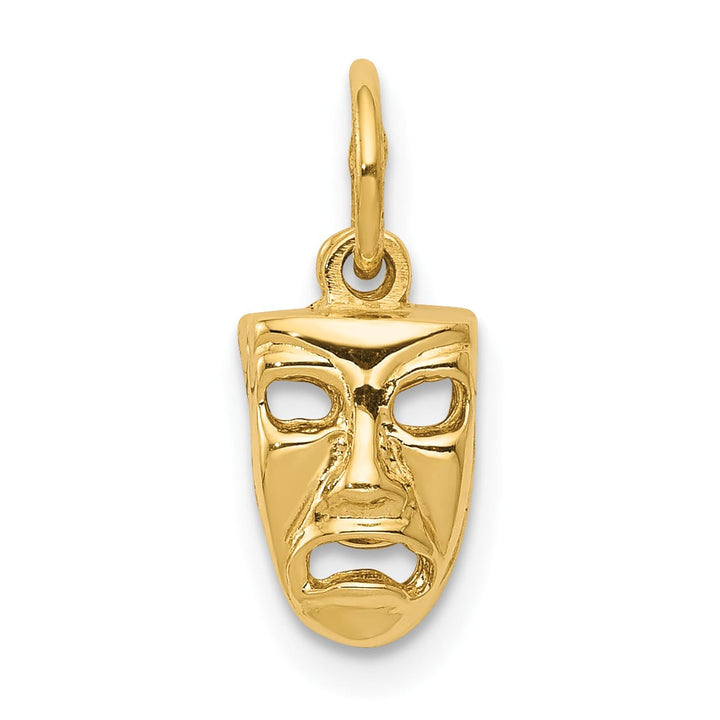 10K Yellow Gold Comedy/Tragedy Charm, Large