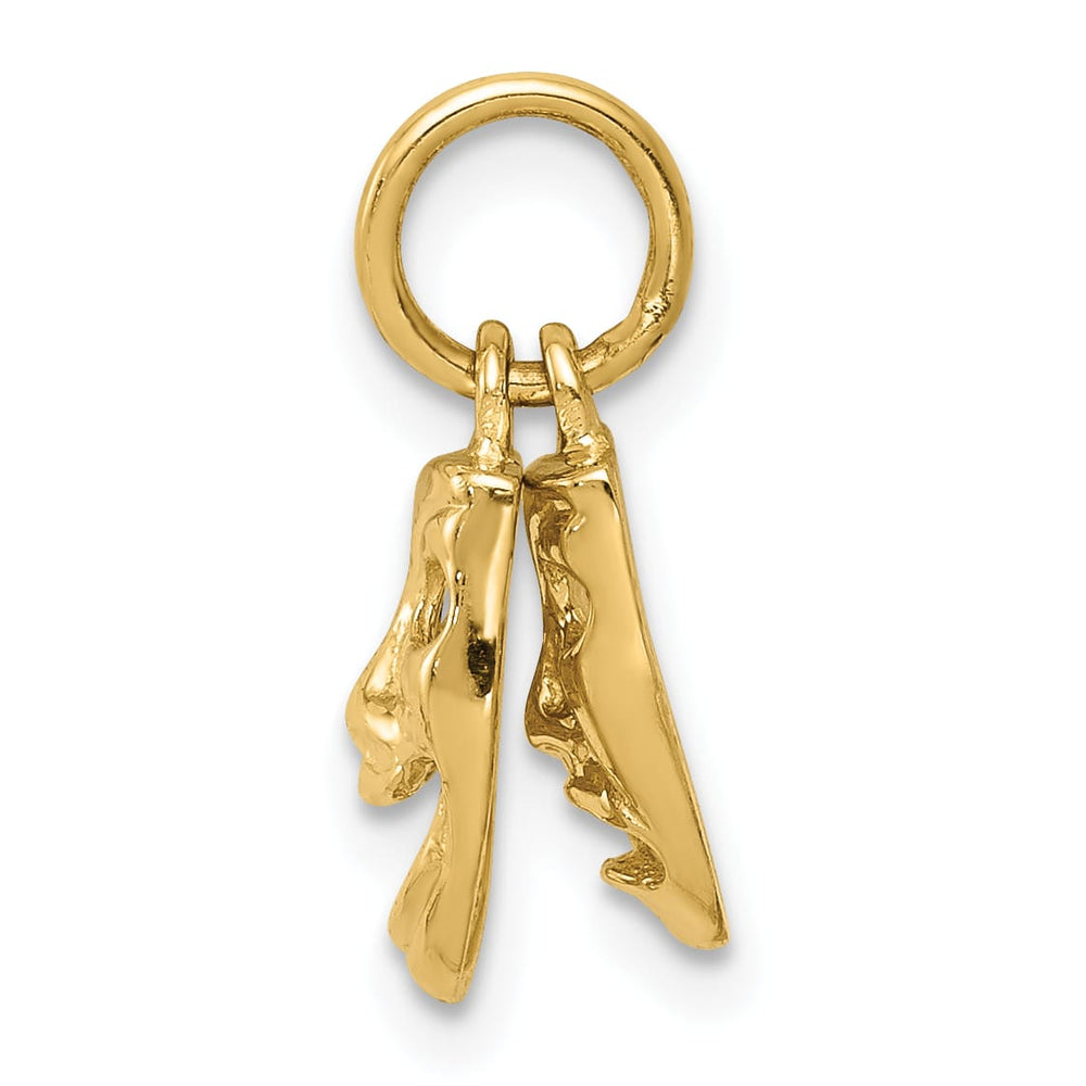 10K Yellow Gold Comedy/Tragedy Charm, Large