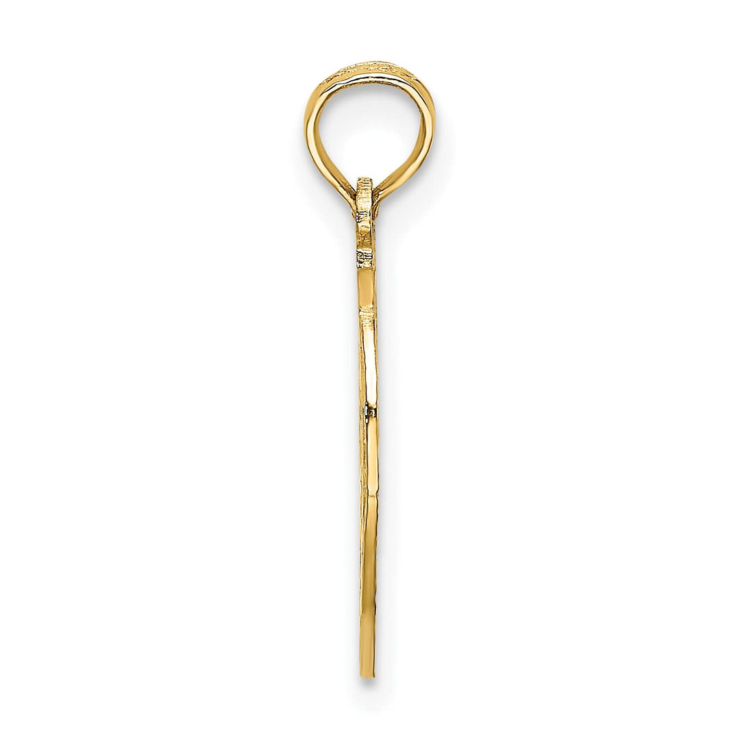 10K Yellow Gold Cut-out New York with Statue of Liberty in Apple Charm