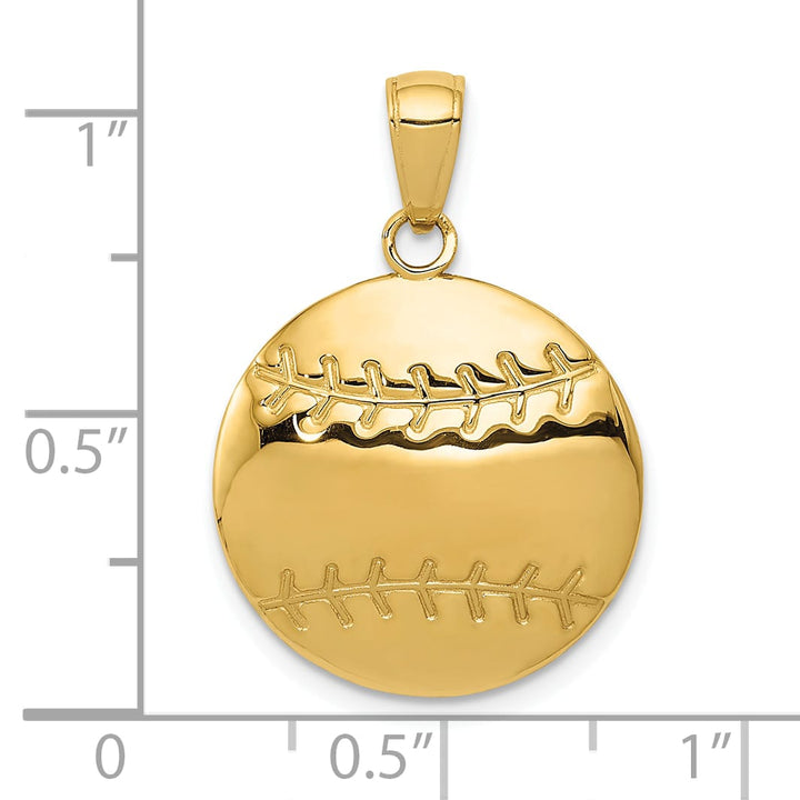 10K Yellow Gold D.C. Baseball Charm