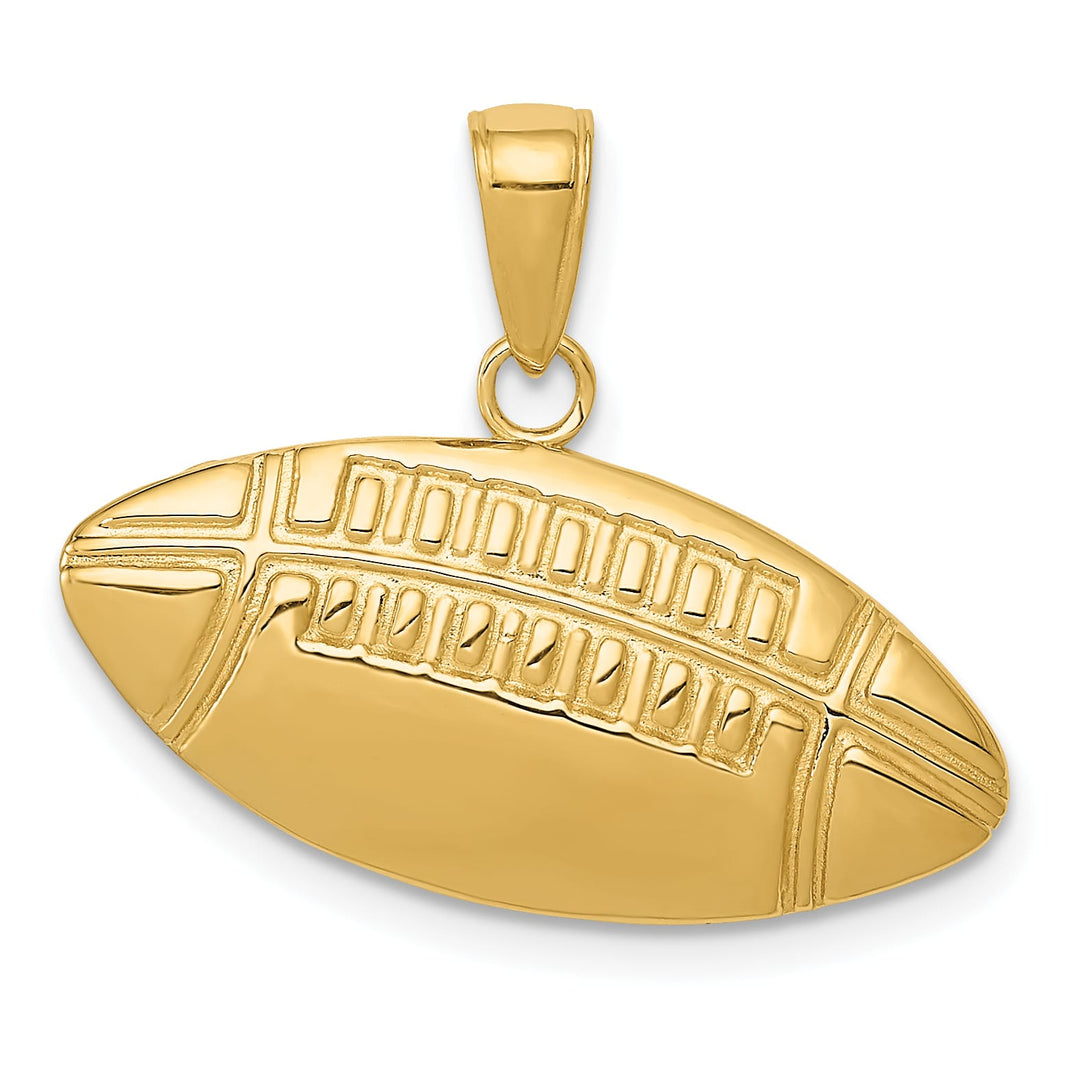 10K Yellow Gold D.C. Large Football Charm