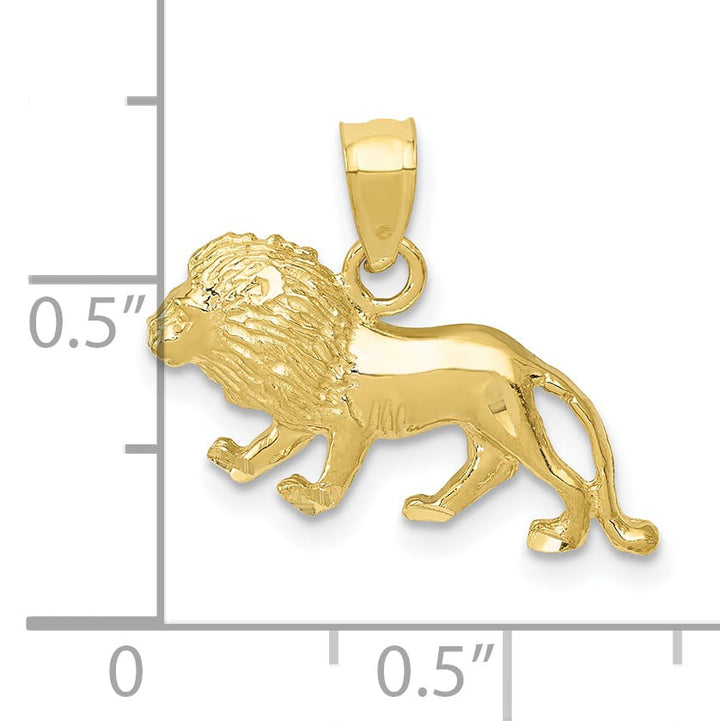 10K Yellow Gold D.C. Lion Pendant