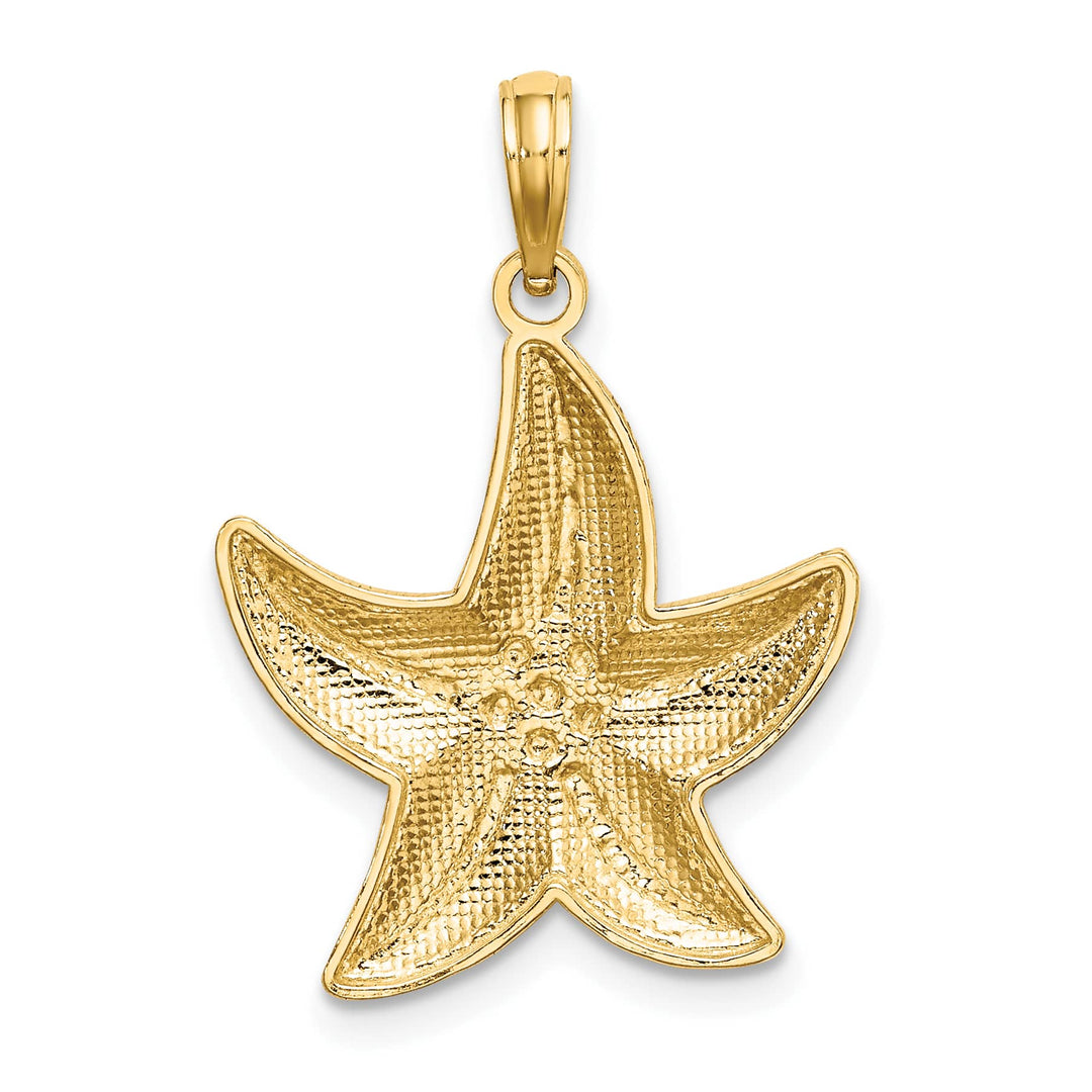 10K Yellow Gold D.C. Small Starfish Charm