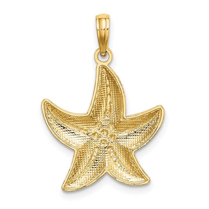 10K Yellow Gold D.C. Small Starfish Charm