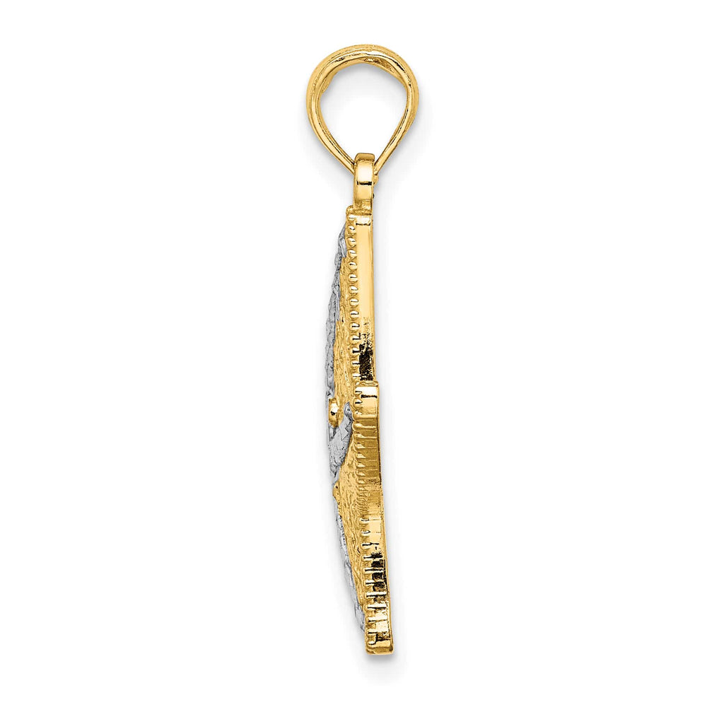 10K Yellow Gold D.C. Small Starfish Charm