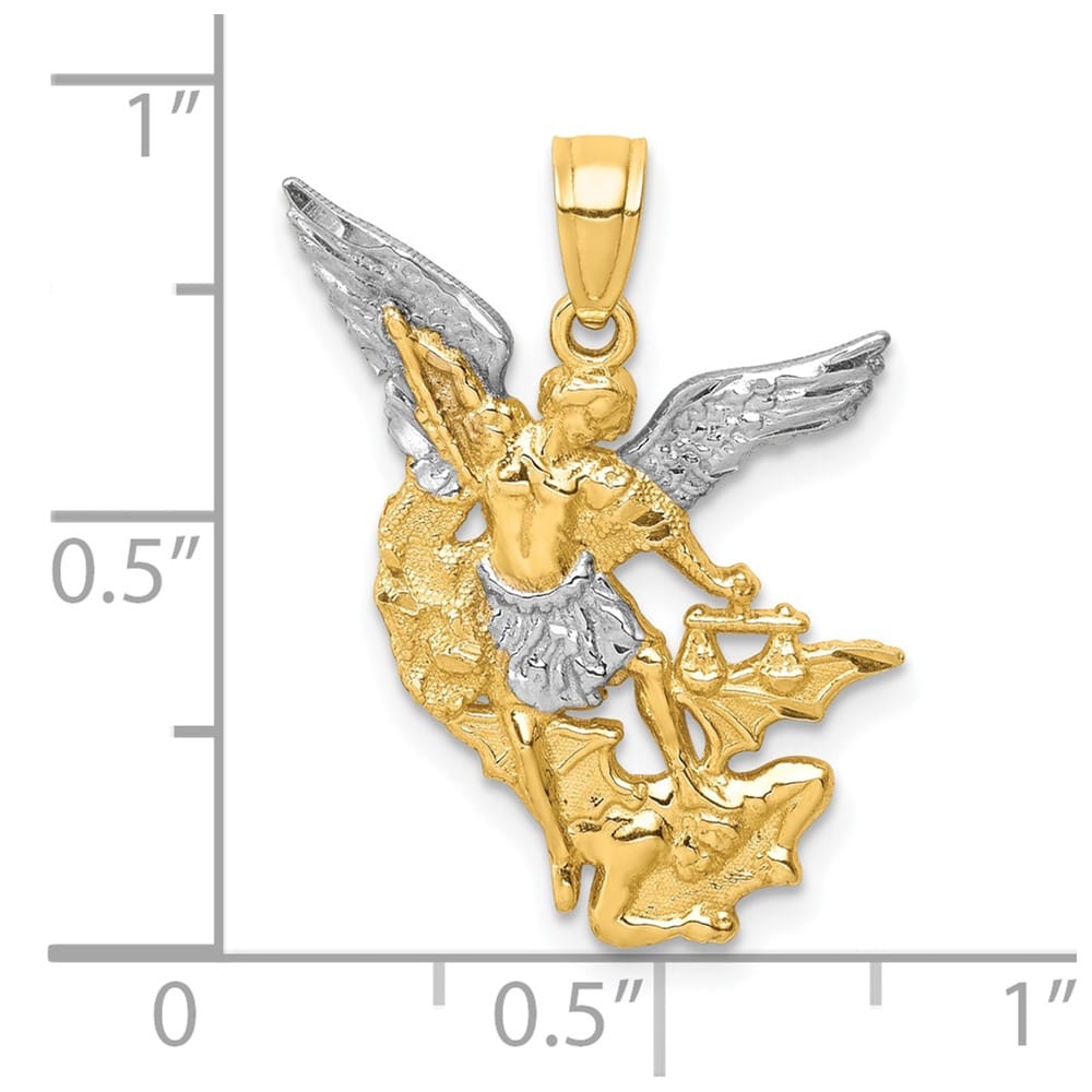 10K Yellow Gold D.C. St. Michael Pendant
