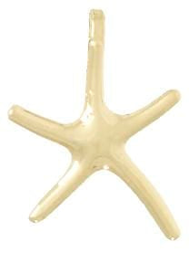 10K Yellow Gold Dancing Starfish Chain Slide