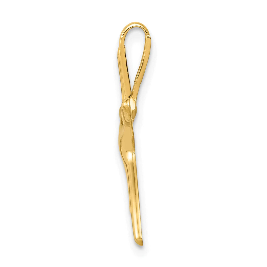 10K Yellow Gold Dancing Starfish Chain Slide