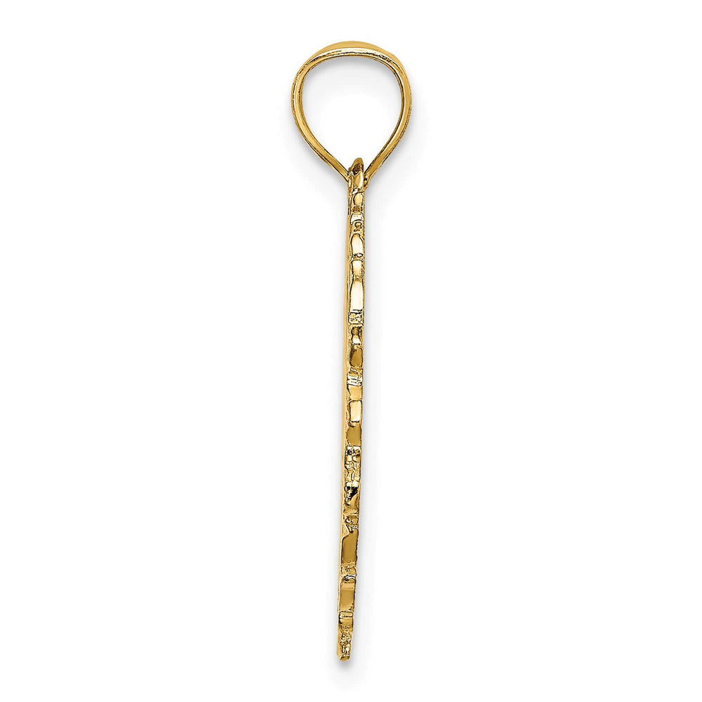 10K Yellow Gold Dart Board and Darts in Wreath Charm